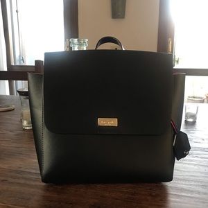 Kate Spade Black Leather Backpack